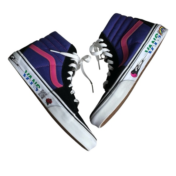 Vans Sk8 Hi-Top “Disruptive" Purple/Pink/ Black Women’s Sz 7.5 - Picture 3 of 11